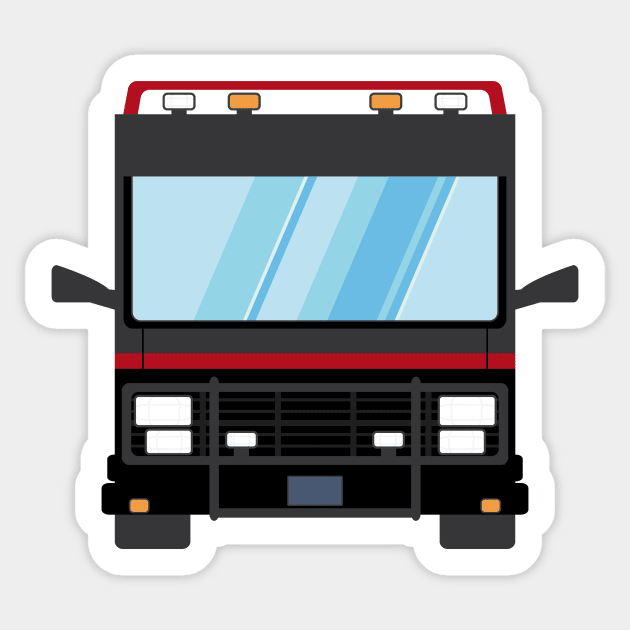 The A-Team Van Sticker by prometheus31